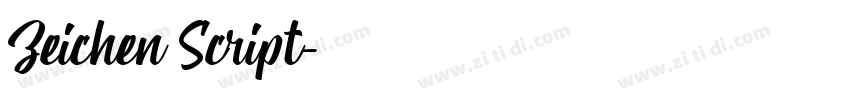 Zeichen Script字体转换